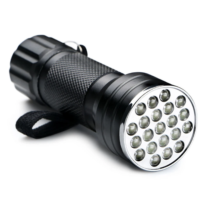 یووی UV چراغ قوه ای 21 LED